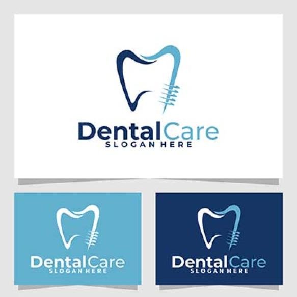 Dental Care Logo Vector Design Template