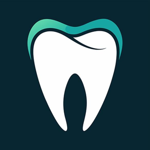 Tooth With Green Strip It