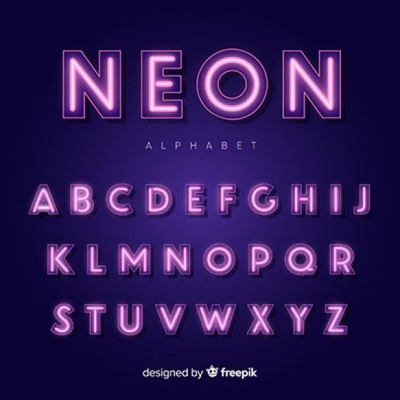 Neon Alphabet