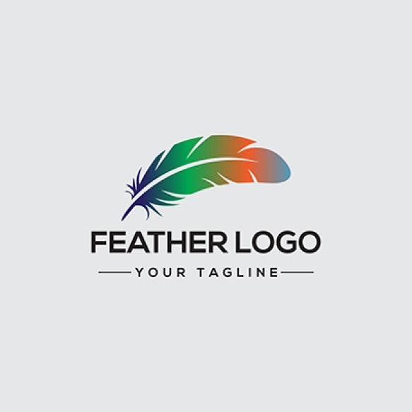 Feather Logo Icon Vector Template (1)