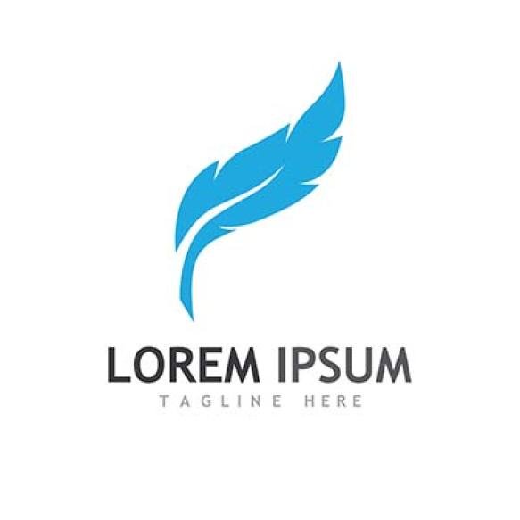 Feather Logo Symbol Illustration