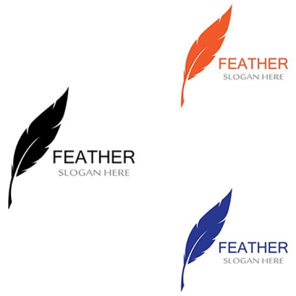 Feather Pen Logo Template (2)