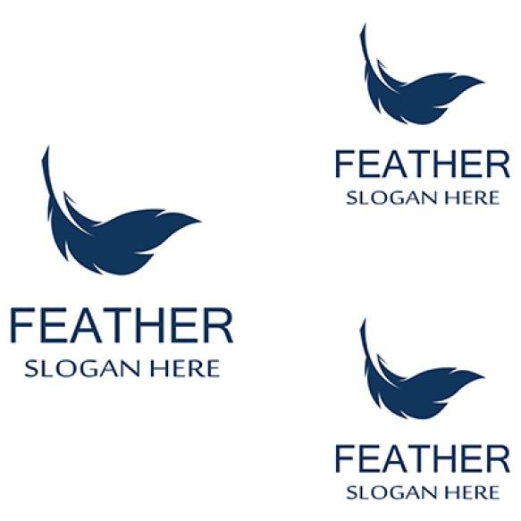 Feather Pen Logo Template