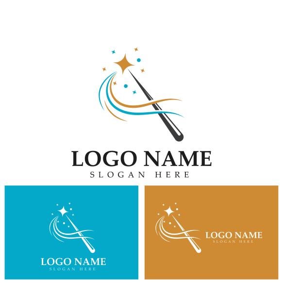 Wand Magic Hat Logo Template Vector Symbol Design