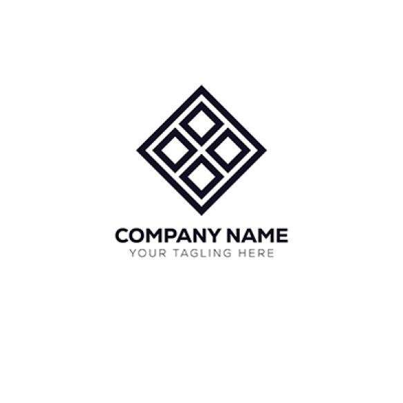 Geometric Ceramics Tile Floor Industry Logo Design Vector Graphic