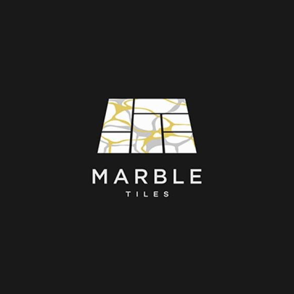 Marble Tiles Logo Design Minimal Abstract Marble Texture Illustration