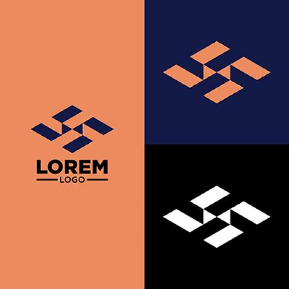 Simple Modern Logo With Cool Colors Suitable Your Brand Logo Name Logo