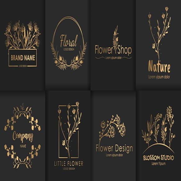 Set Luxury Floral Logos 1