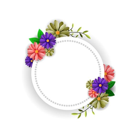 Vector Illustrator Spring Background With Beautiful Flowers