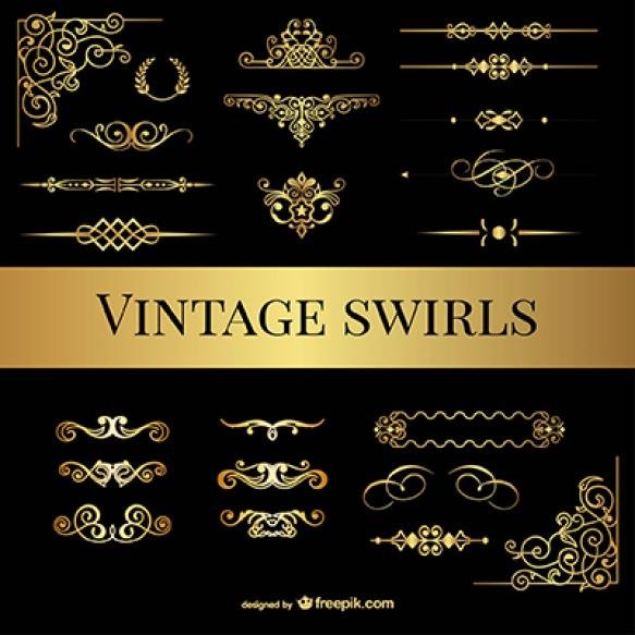 Vintage Swirls Pack