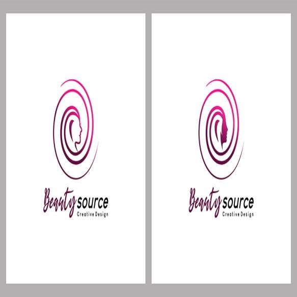 Beauty Logo Design With Creative Vortex Concept