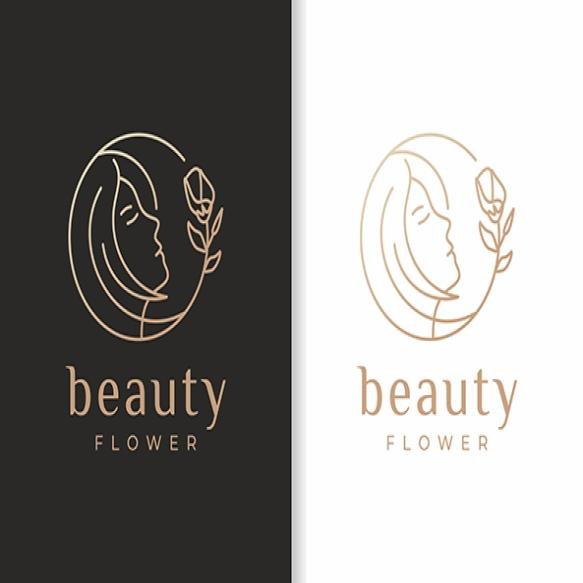 Beauty Woman Flower Logo Design Natural Style