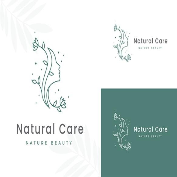 Woman Face With Flower Hair Icon Linear Style Girl Face Logo Design Vector Illustrations