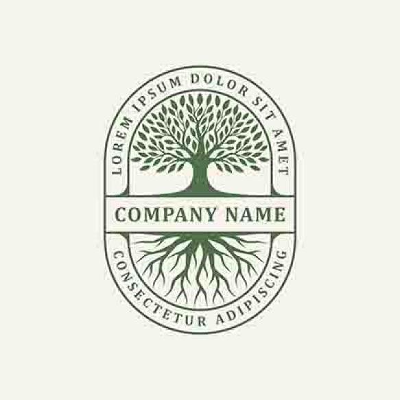 Abstract Tree With Roots Logo Design (1)