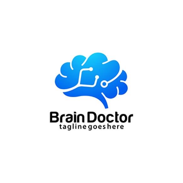 Brain Doctor Logo Design Template