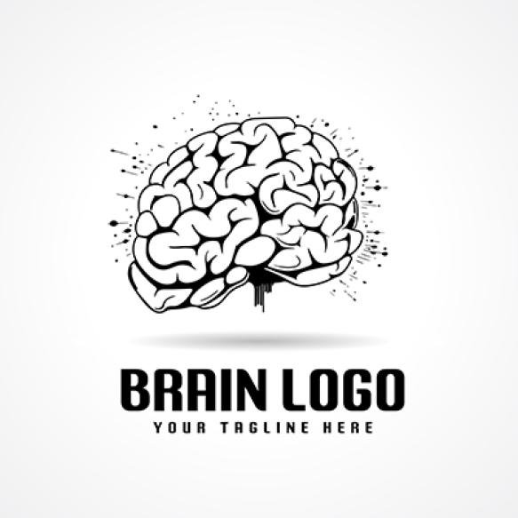Brain Silhouette Vector Brain Logo Design Brain Logo Vector Illustration