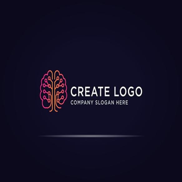 Brain Tree Technology Logo With Line Grow Concept