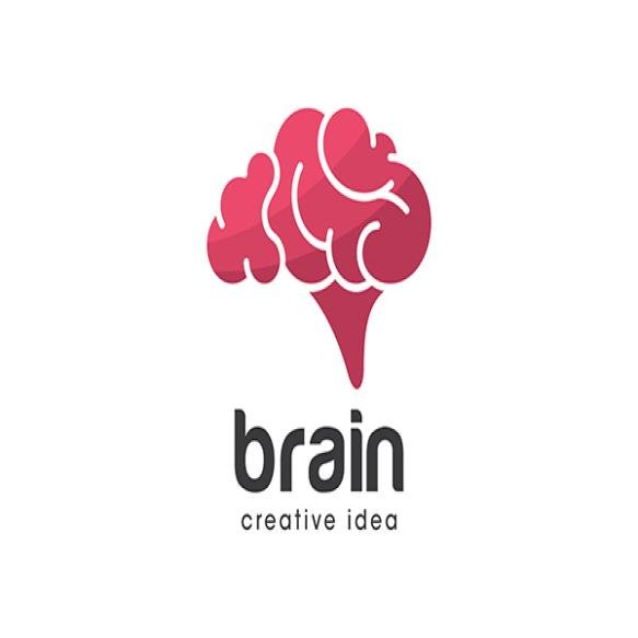 Creative Brain Concept Logo Design Template