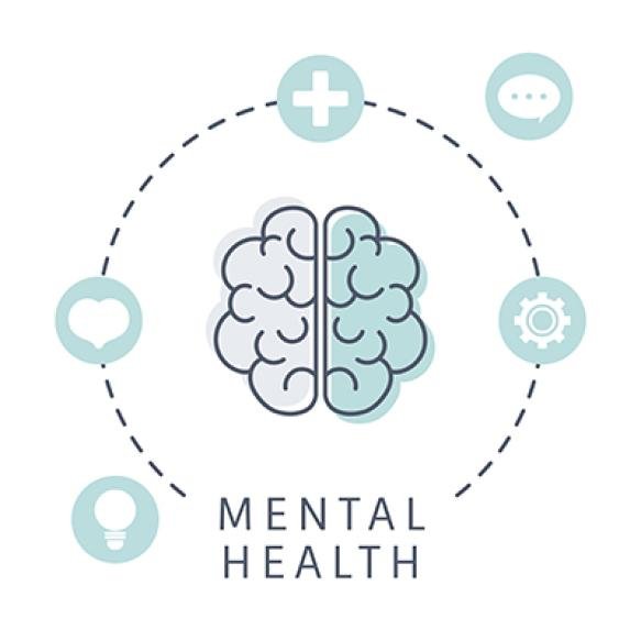 Mental Health Understanding Brain Vector