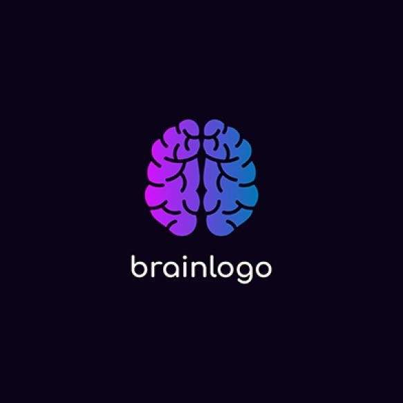 Modern Abstract Brain Logo Vector