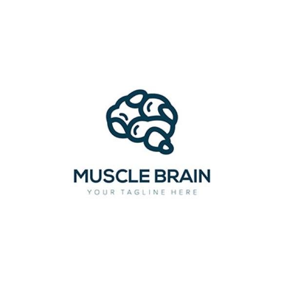 Muscle Brain Idea Modern Logo Design
