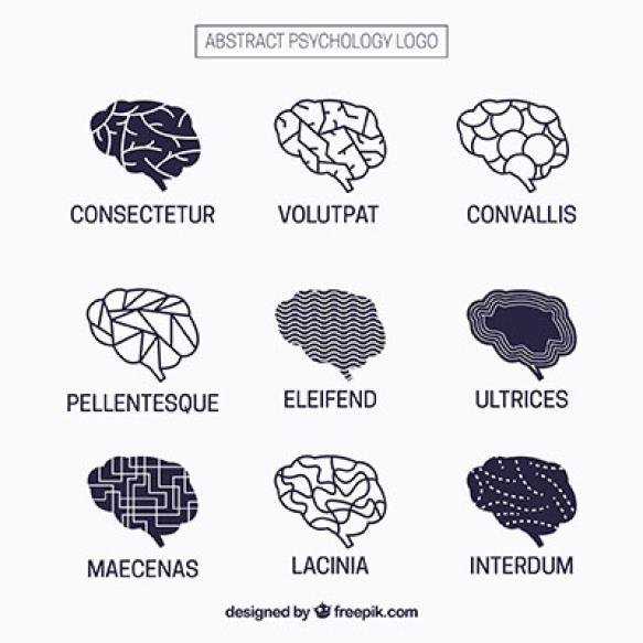 Psychology Logos With Abstract Designs