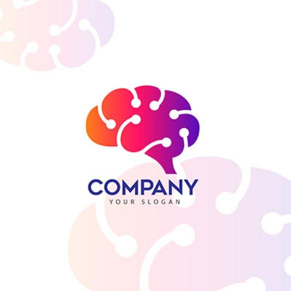 Technology Human Brain Creative Digital Logo Brading Hi Quality Premium Minimal Logo
