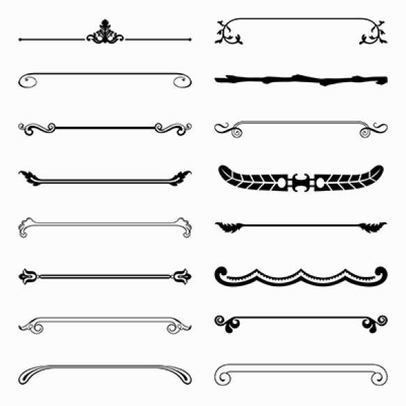 16 Decorative Dividers Design Elements