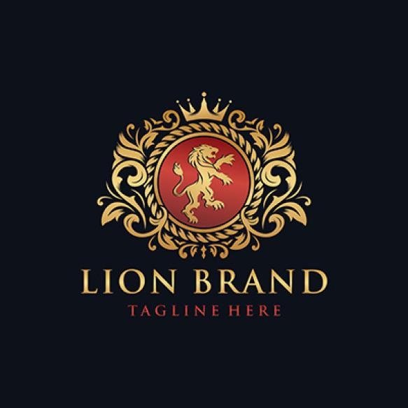 Heraldry Lion Brand Logo Design (3)