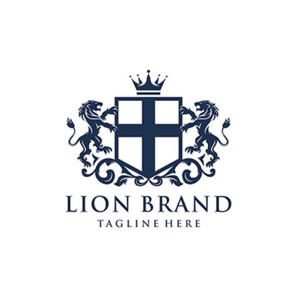 Heraldry Lion Brand Logo Design (4)