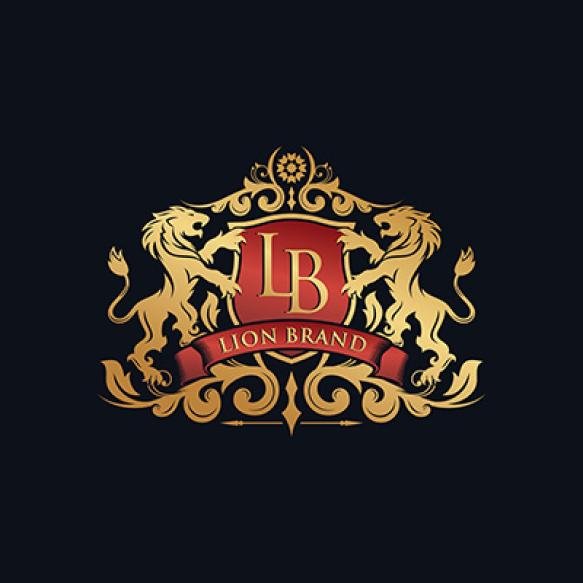 Heraldry Lion Brand Logo Design