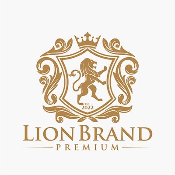 Heraldry Lion Brand Logo Design Vector Template (1)
