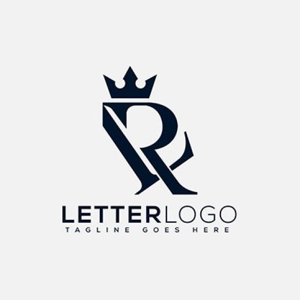 Lr Logo Design Template Vector Graphic Branding Element