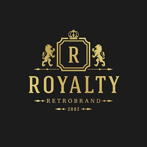 Luxury Logo Design Template Vector Illustration Victorian Vignettes Royal Ornament Shapes Logotype L