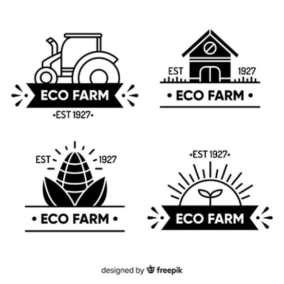 Flat Black Farm Logo Collection
