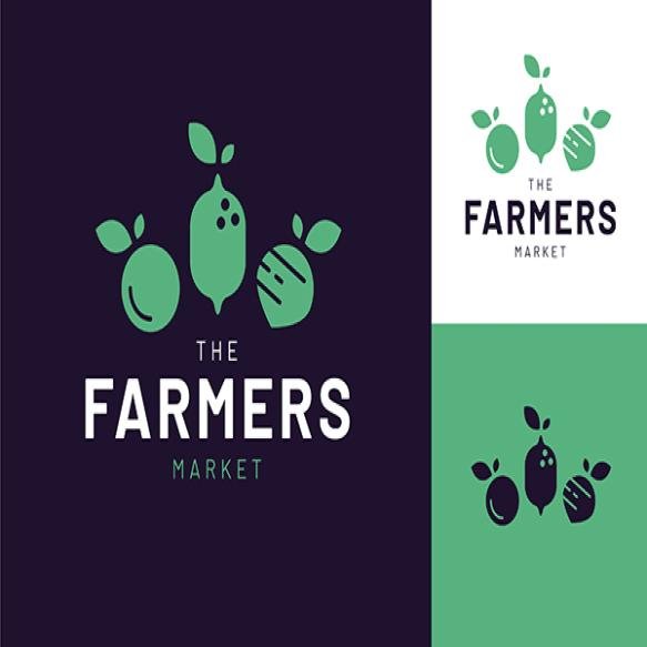 Flat Design Farmers Market Logo (2)