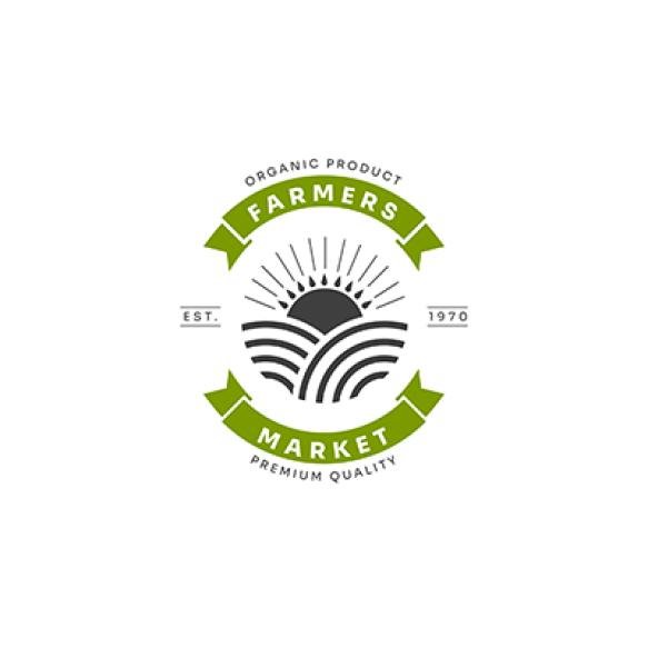 Flat Design Farmers Market Logo