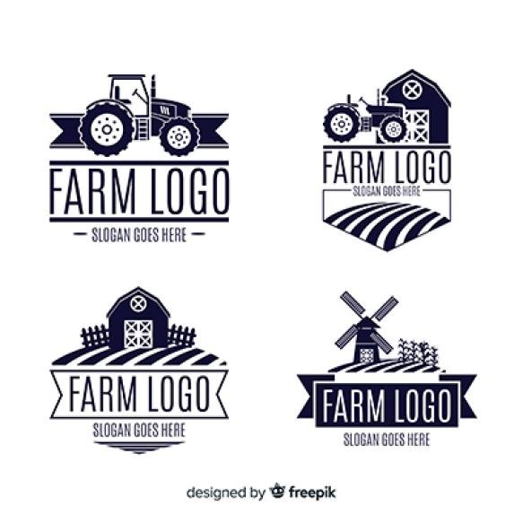 Flat Farm Logo Collection (4)