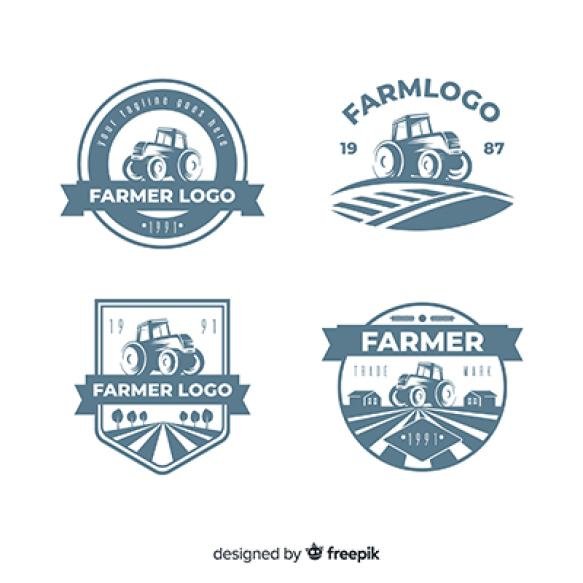 Flat Farm Logo Template Collection (1)