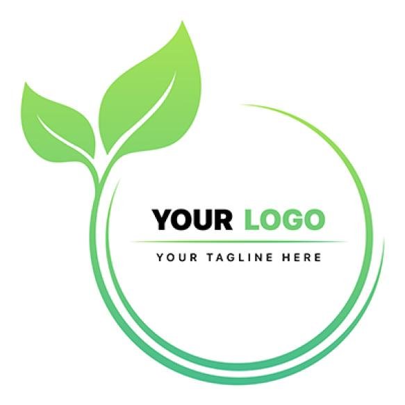Green Leaves Round Logo