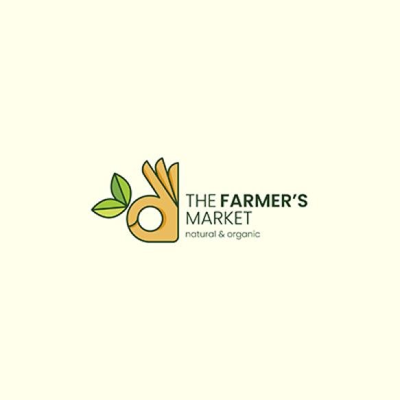 Hand Drawn Flat Design Farmers Market Logo (1)