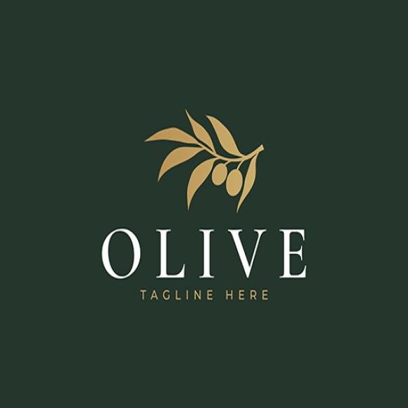 Olive Oil Branch Logo Template