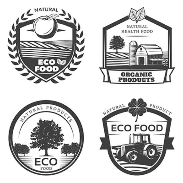Vintage Natural Healthy Label Collection