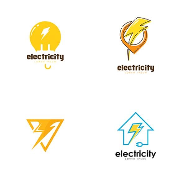 Electricity Logo Set