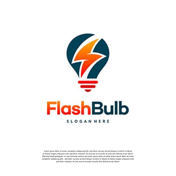 Flash Bulb Logo Smart Energy Logo Template Design Vector Emblem Concept Design Creative Symbol Icon