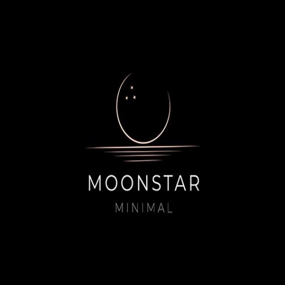 Elegant Crescent Moon Star Logo Design Line Icon Vector Luxury Style Outline Linear (2)