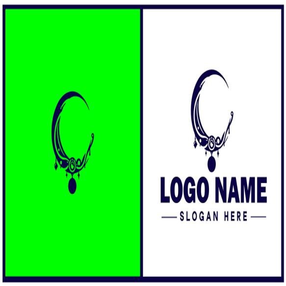 Jewelry Icon Accessories Adornments Ornaments Flat Logo Sign Symbol Editable Vector
