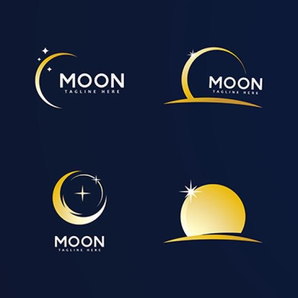 Moon Logo Vector Icon Design Template (1)