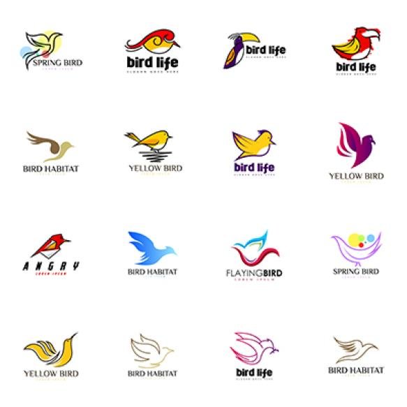 Bird Logo Set