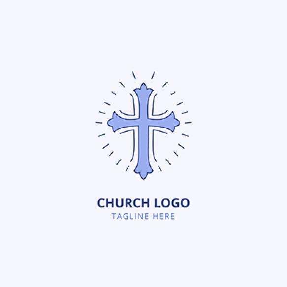 Hand Drawn Church Logo Template (1)